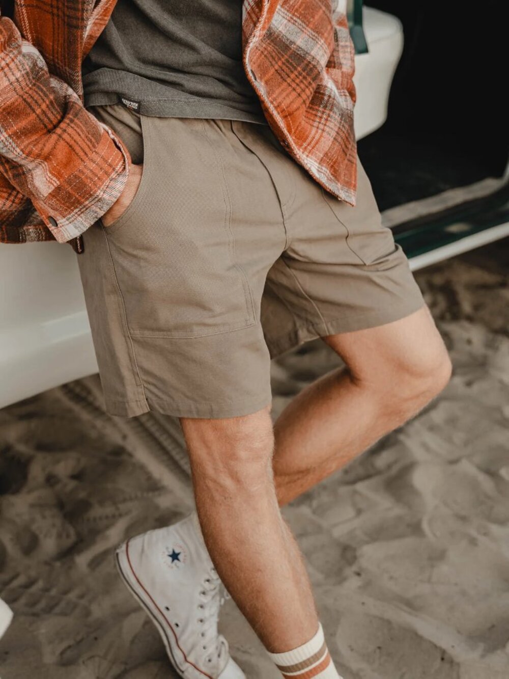 Low Tide Thread Co - Savannah Tan Canvas Rambler Shorts